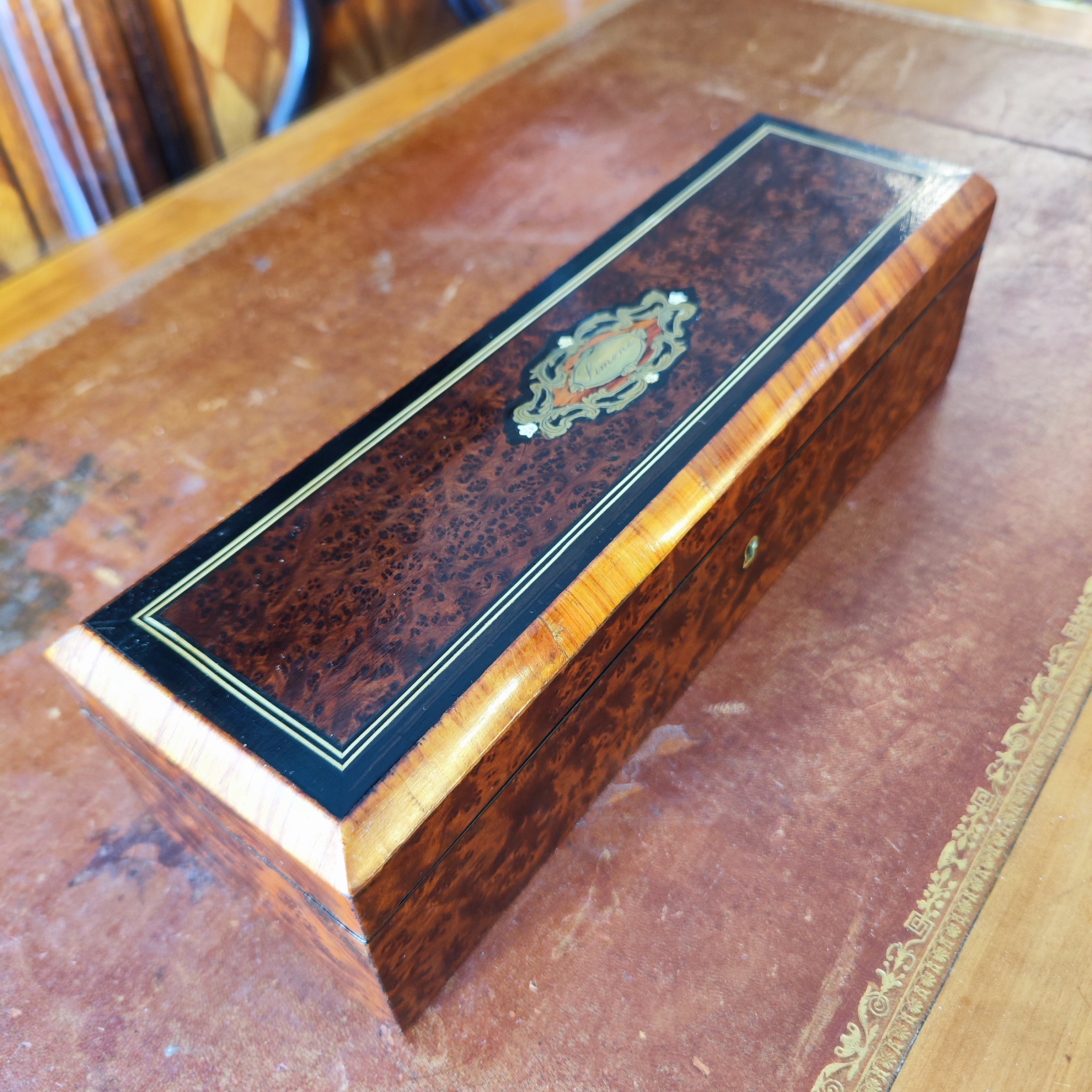 Guantera de raíz de nogal época Napoleón III. Francia SXIX