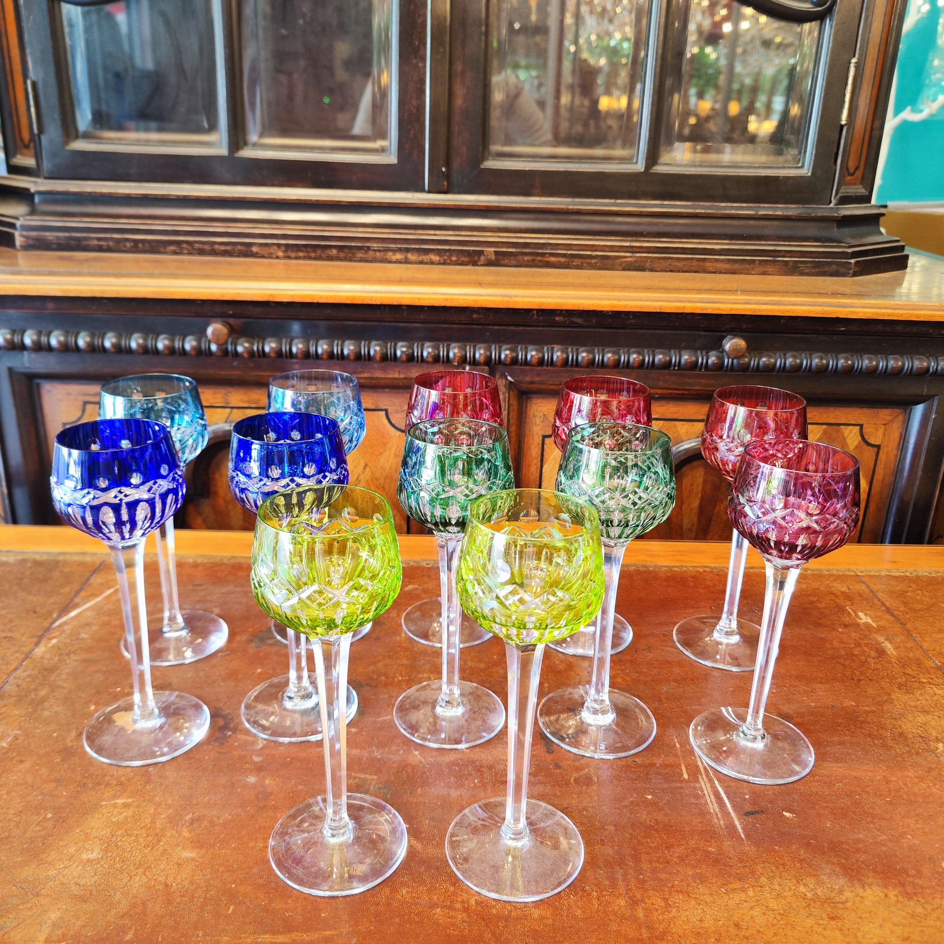 Juego de diez copas Francesas Saint Louis. Francia SXX