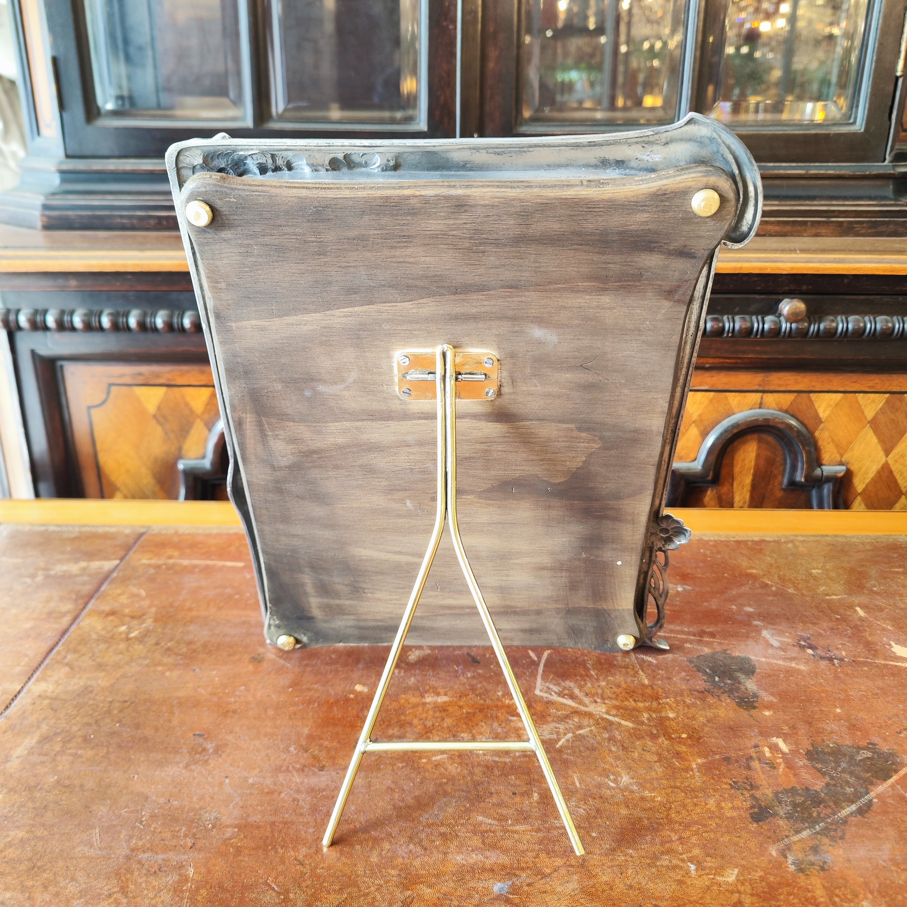 Espejo WMF "primer cuco" época Art Nouveau. Alemania SXX