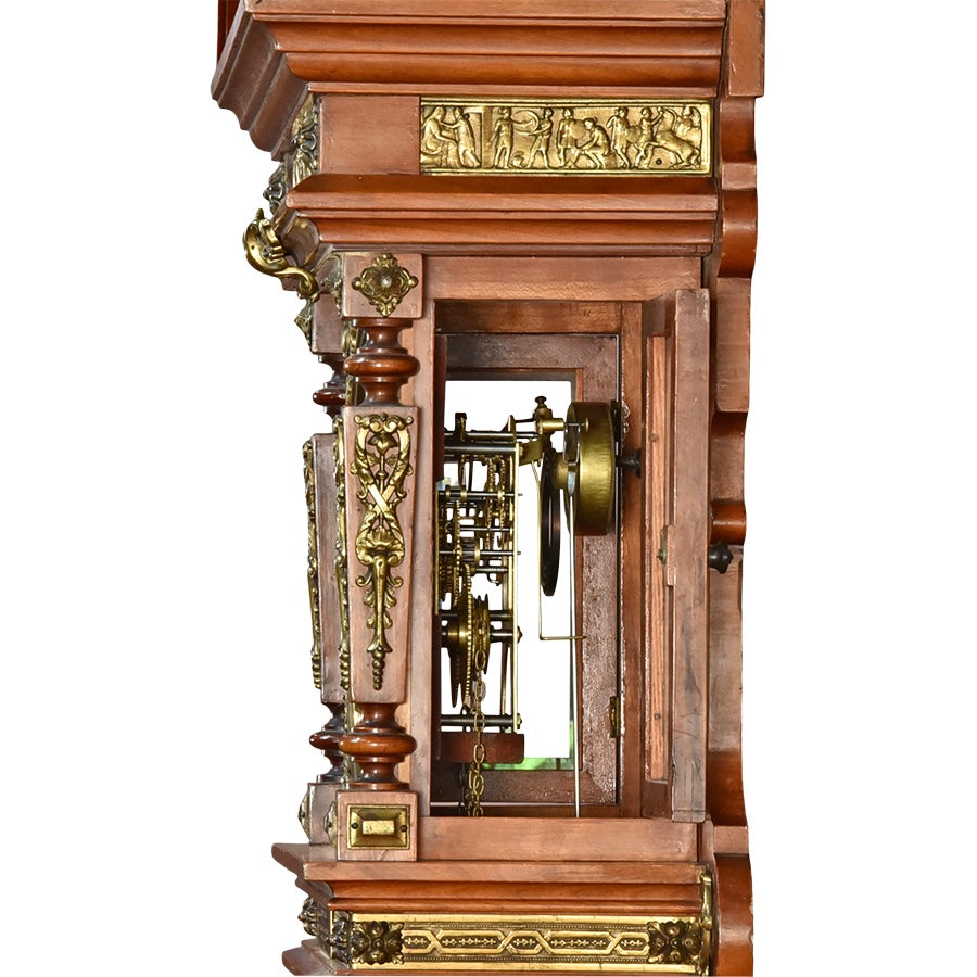 Espectacular reloj de pared Americano Ansonia. EE.UU siglo XIX
