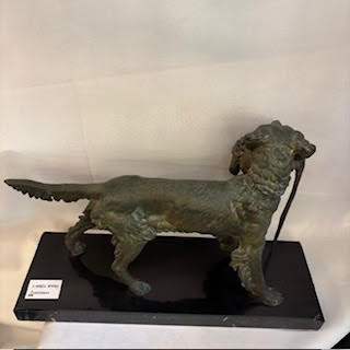 Bronce Perro firma a jules Moigniez. Francia SXIX