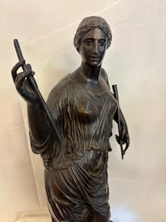 Escultura de Euterepe Firmada BARBEDIENNE y COLLAS. Francia SXIX