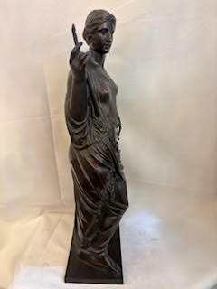 Escultura de Euterepe Firmada BARBEDIENNE y COLLAS. Francia SXIX