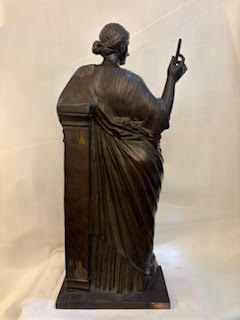 Escultura de Euterepe Firmada BARBEDIENNE y COLLAS. Francia SXIX