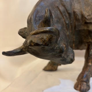 Toro Pierre firma Chenet Bronce. Francia SXX