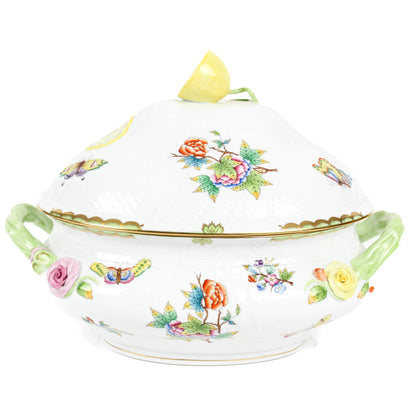 Espectacular sopera porcelana Herend "Reina Victoria". Hungría SXIX