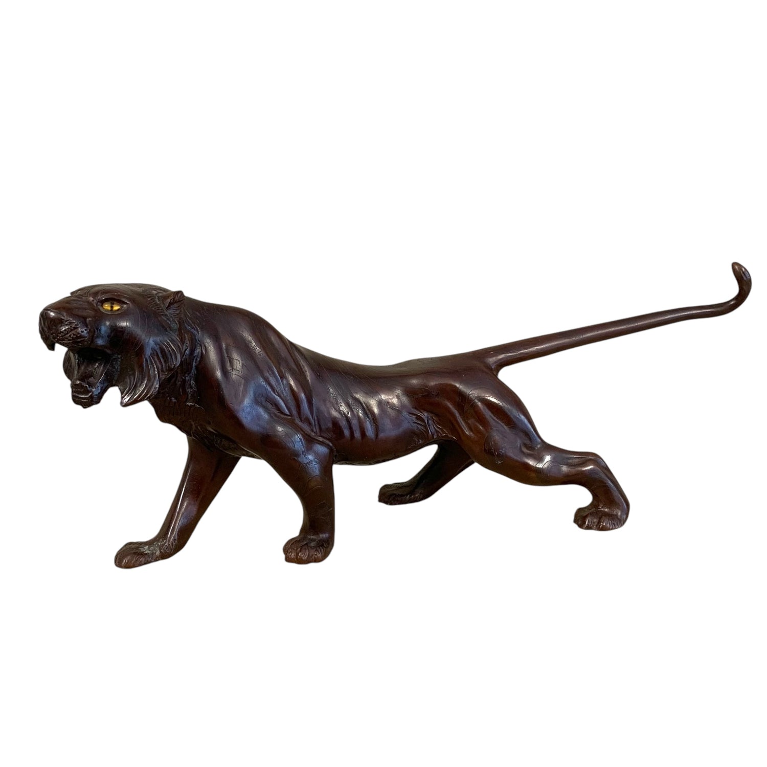 Tigre en bronce época MEIJI JAPON. SXIX