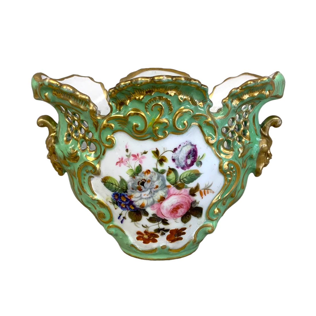 Florero de porcelana "viejo paris". SXIX