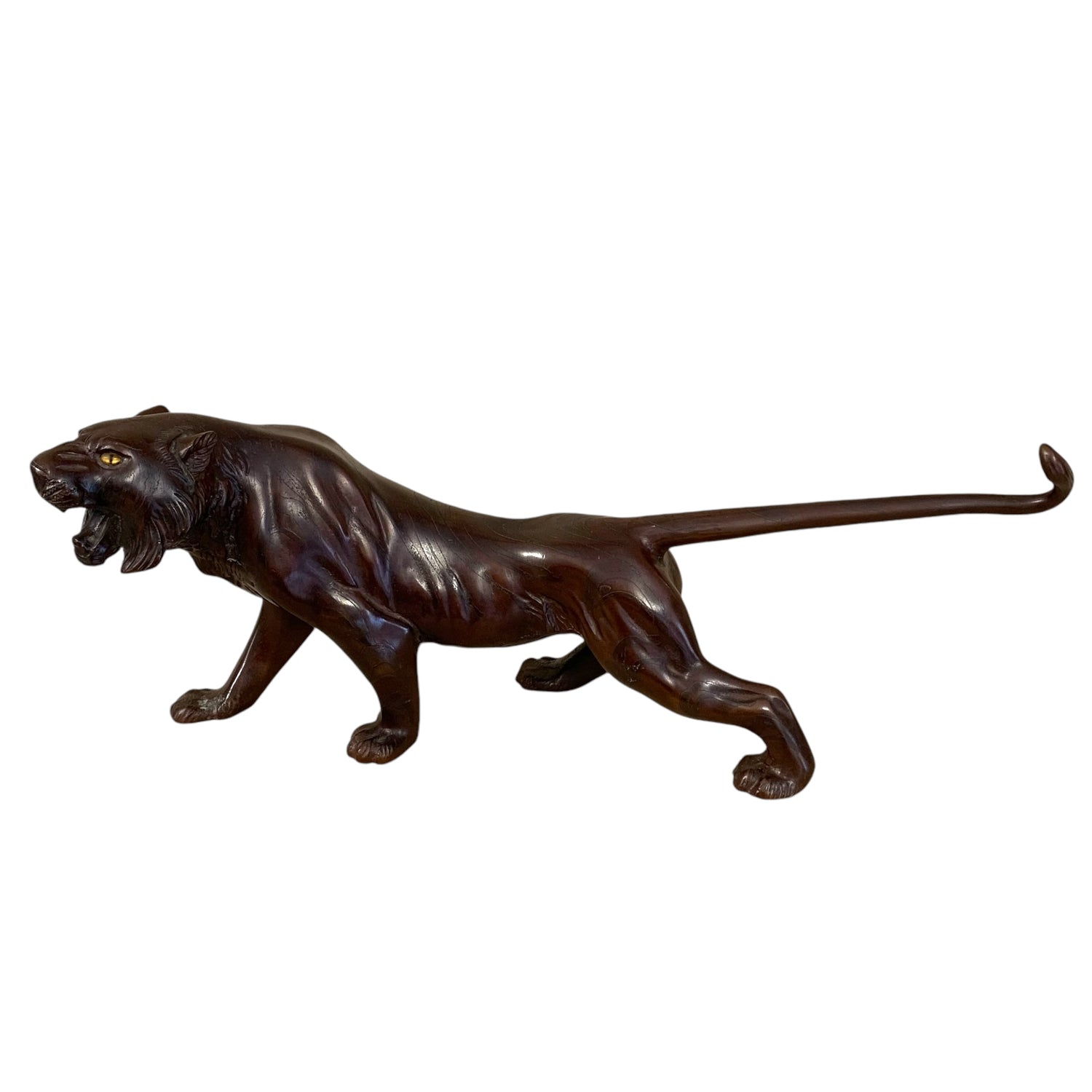 Tigre en bronce época MEIJI JAPON. SXIX