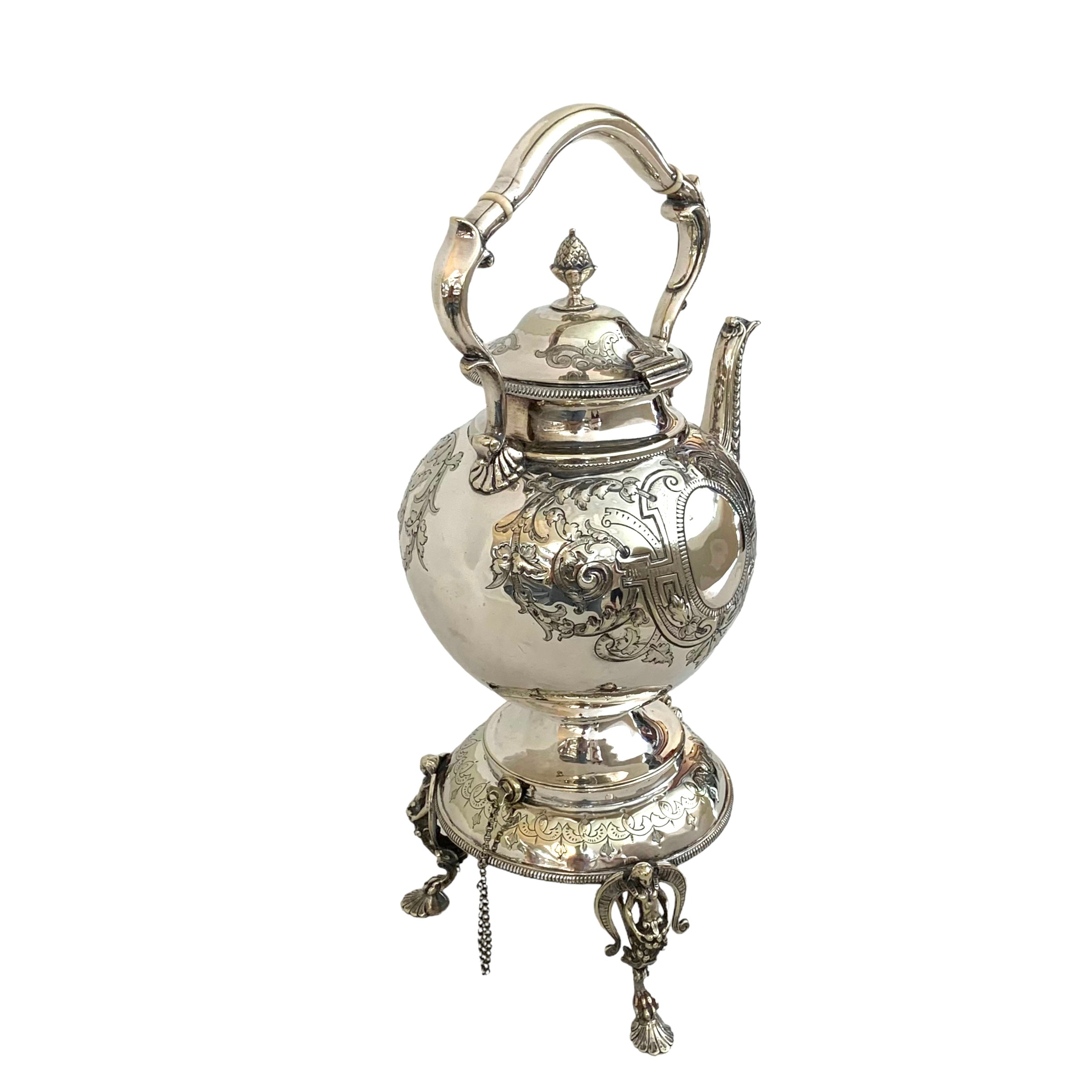 Samovar inglés de plaqué victoriano SXIX