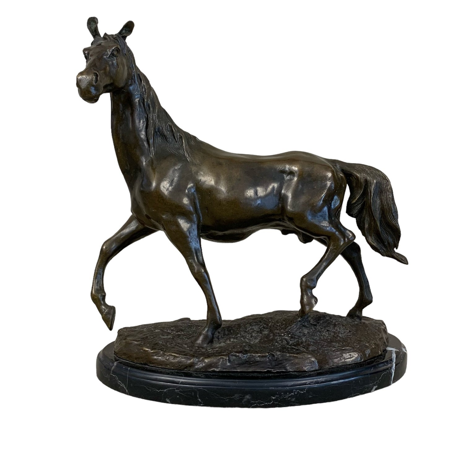 Caballo de bronce firmado J. Mene. SXIX