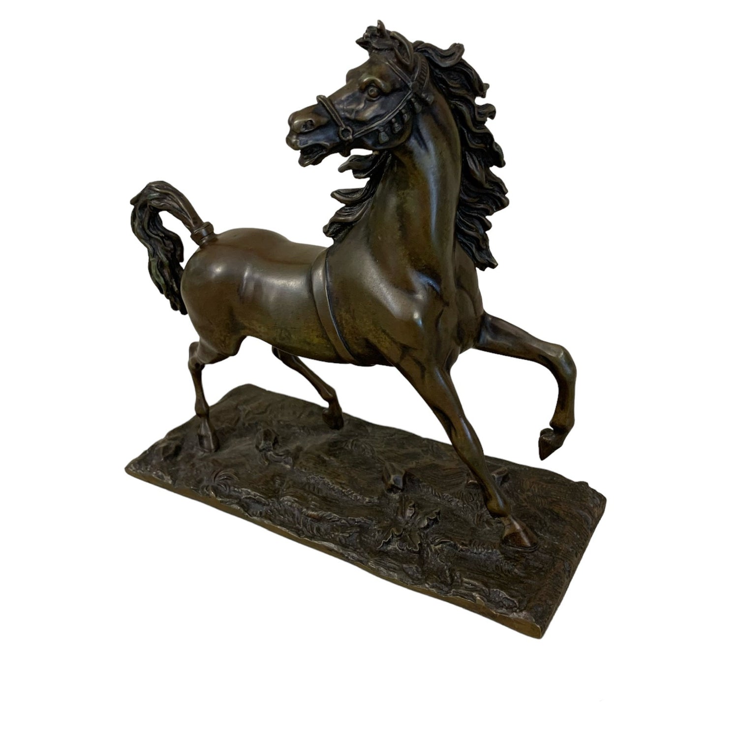 Caballo de bronce firmado J. Bonheur. SXIX