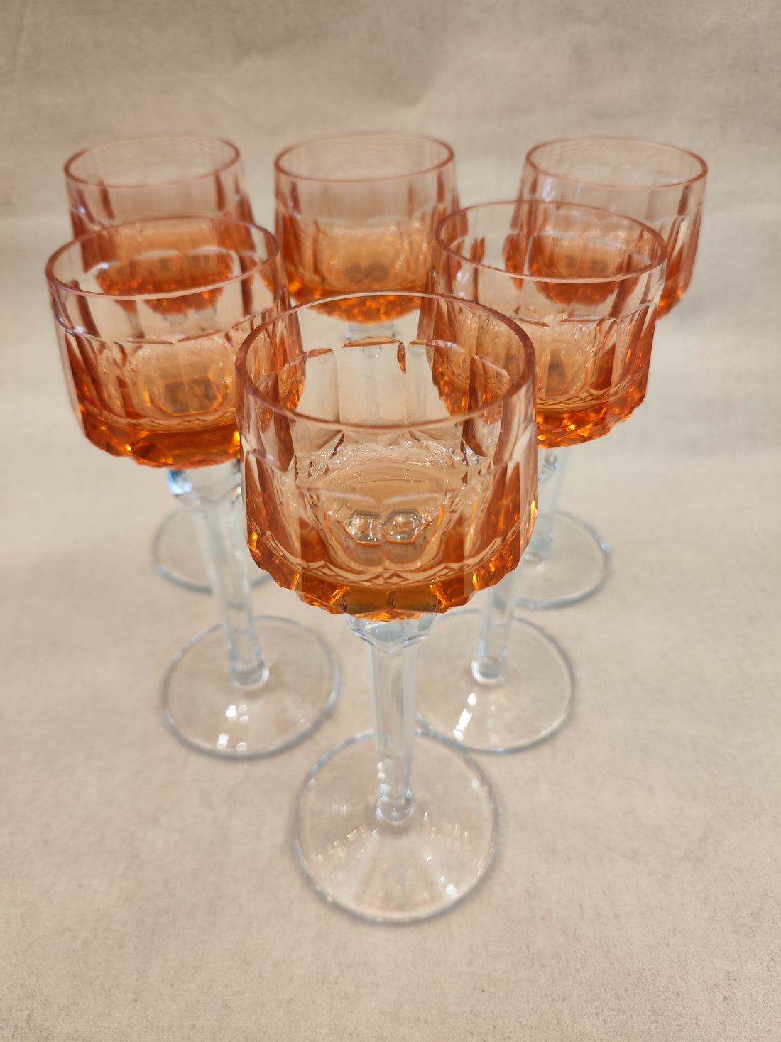 Set de 6 copas chilenas Yungay modelo Rihn. SXX