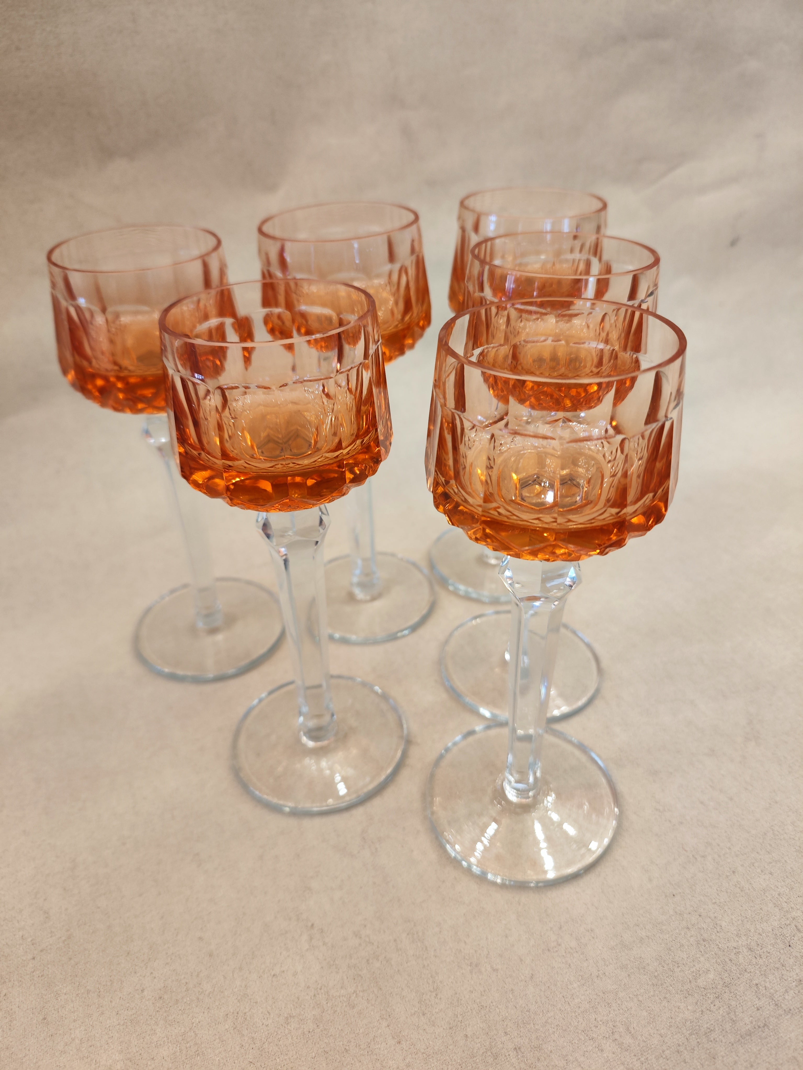 Set de 6 copas chilenas Yungay modelo Rihn. SXX