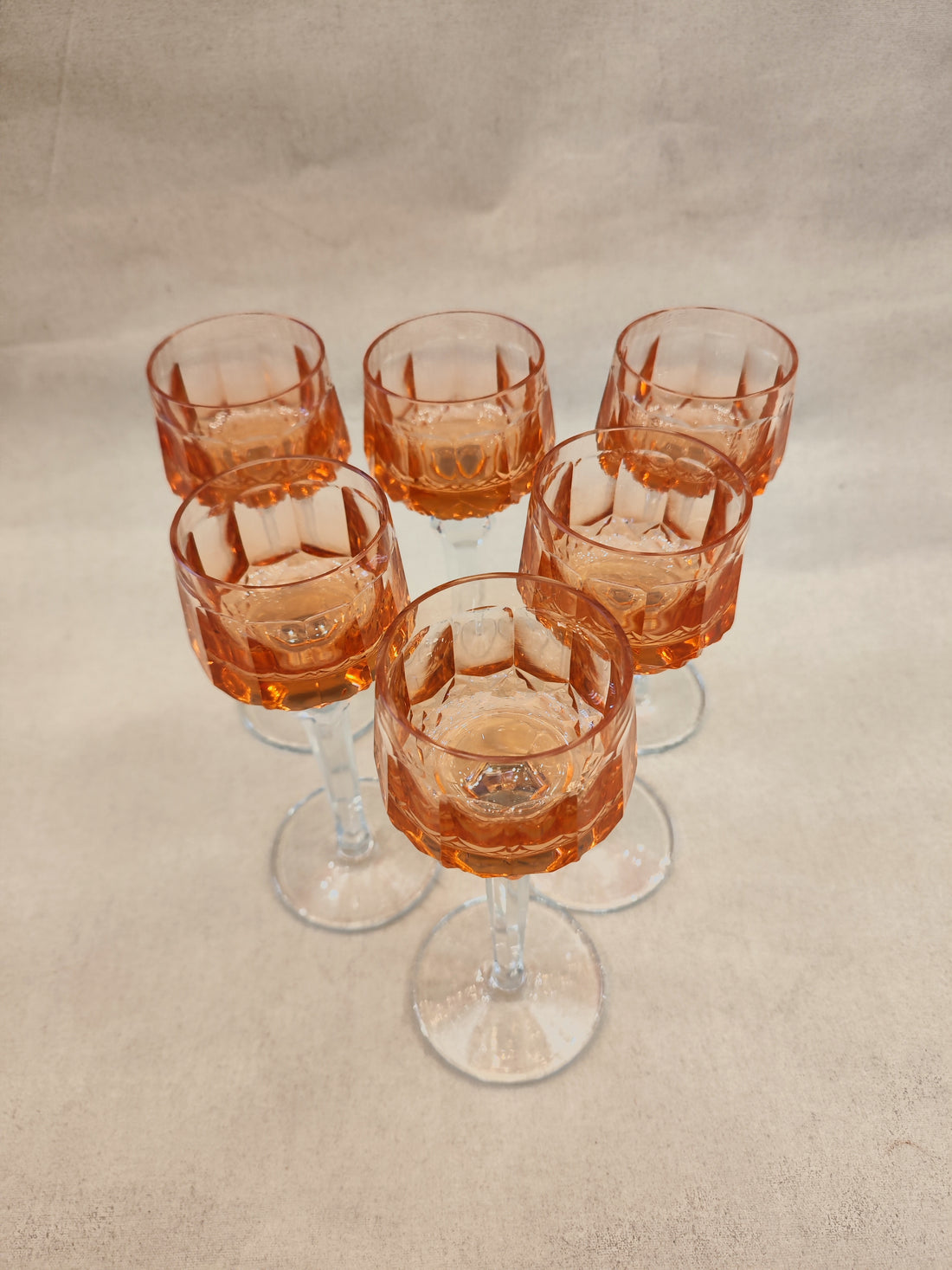 Set de 6 copas chilenas Yungay modelo Rihn. SXX
