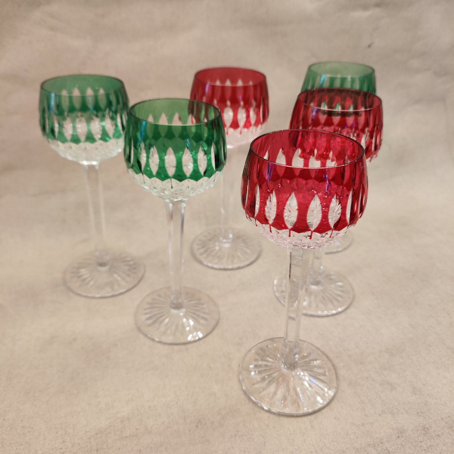 Juego de 6 copas Saint Louis modelo Manhattan. SXX