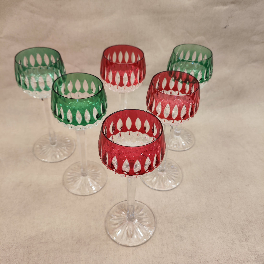 Juego de 6 copas Saint Louis modelo Manhattan. SXX