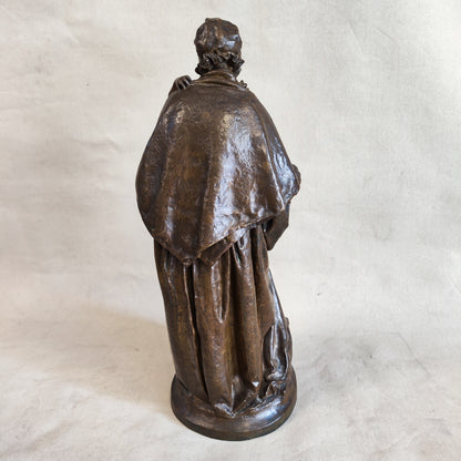 Escultura de bronce firmada Antonio Teixeira Lopes (1866-1942). Portugal