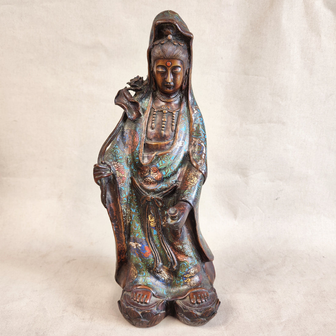 Figura cloissone japones. Época Meiji. SXIX