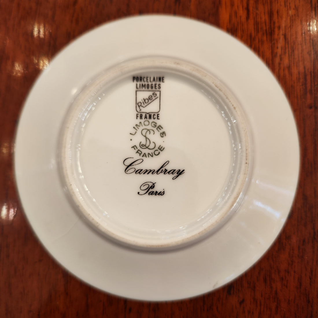 Taza de cafe Limoges Ribes Cambray Paris. Francia SXX