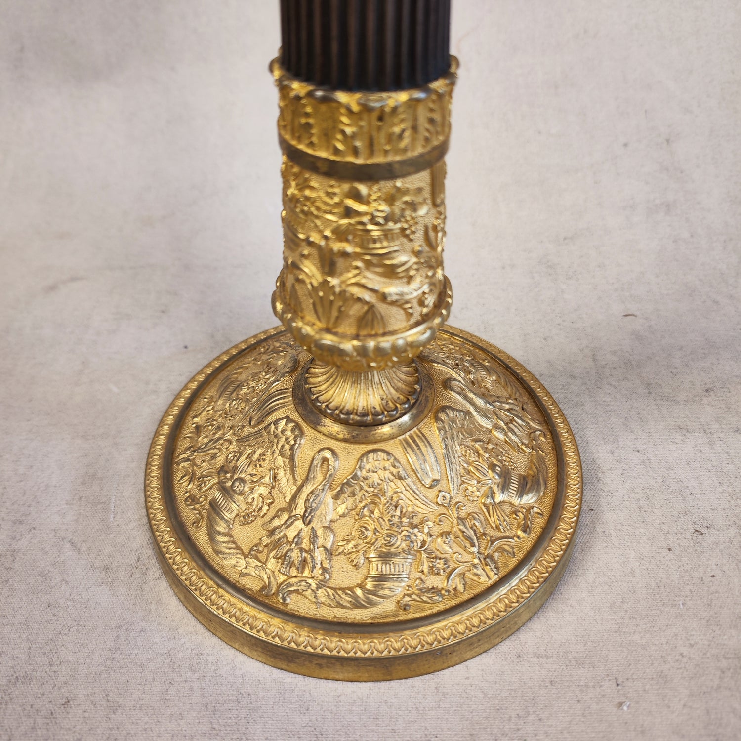 Par de candelabros bronce época Napoleón III. Francia SXIX