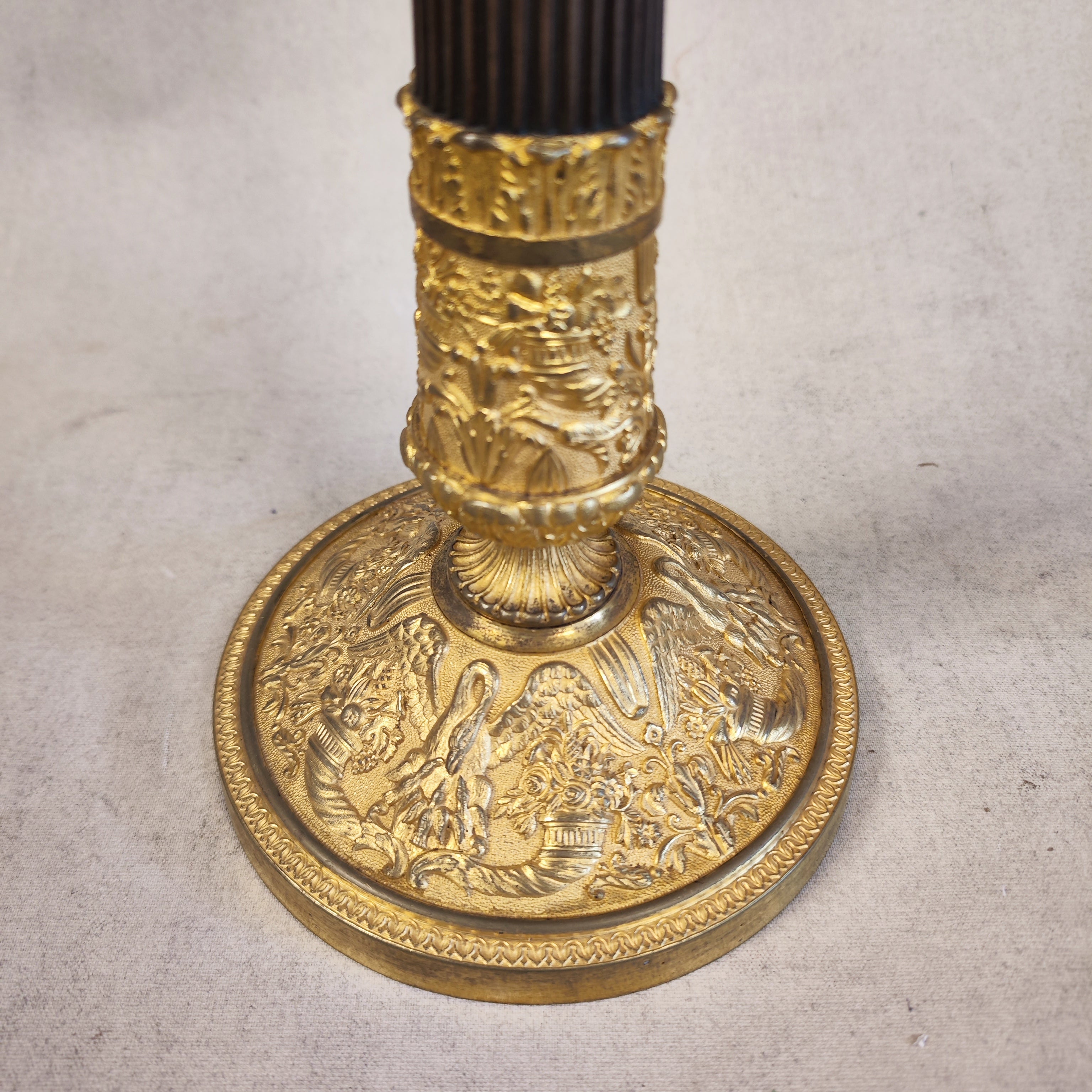 Par de candelabros bronce época Napoleón III. Francia SXIX