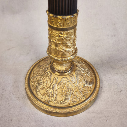 Par de candelabros bronce época Napoleón III. Francia SXIX
