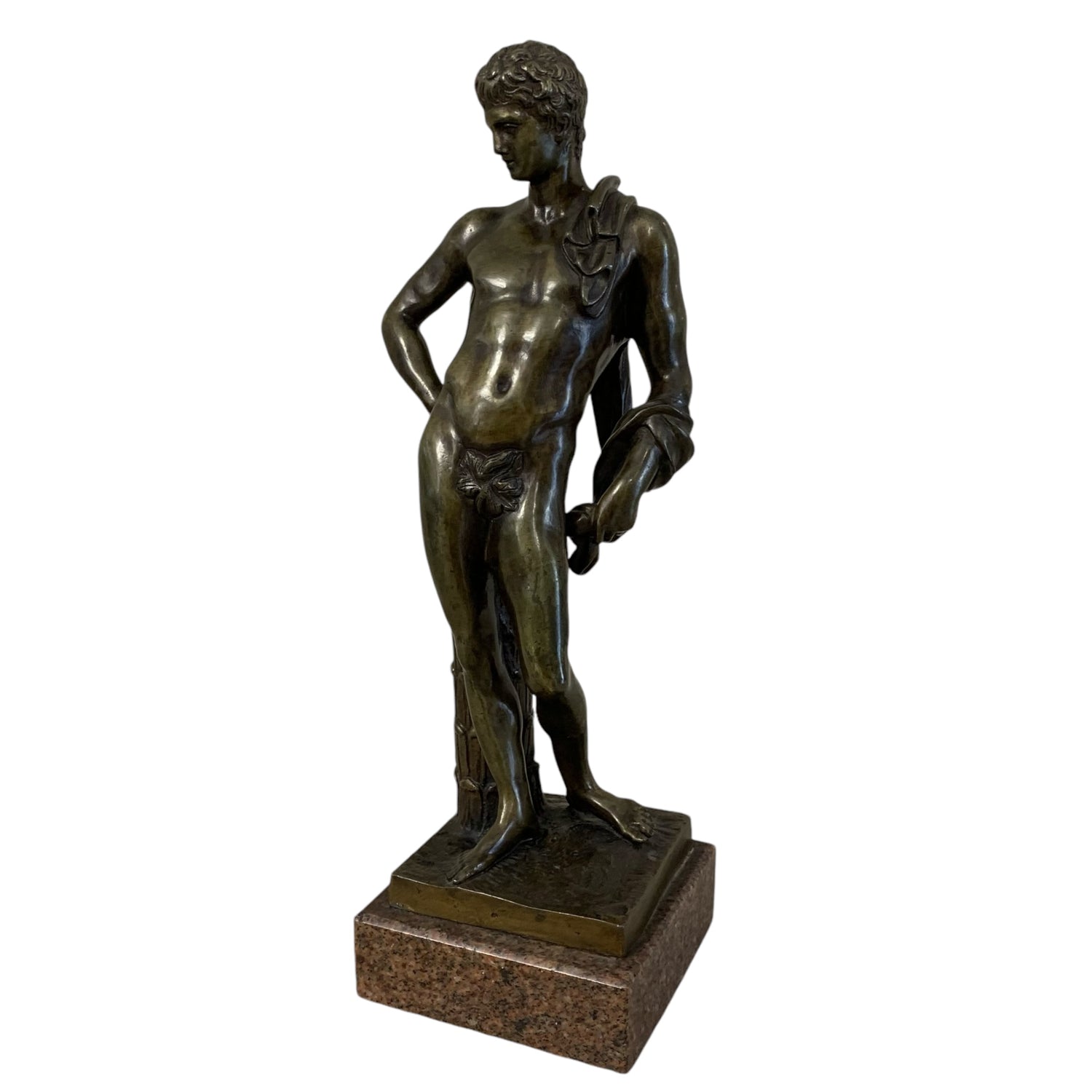 Escultura italiana de bronce David. SXIX