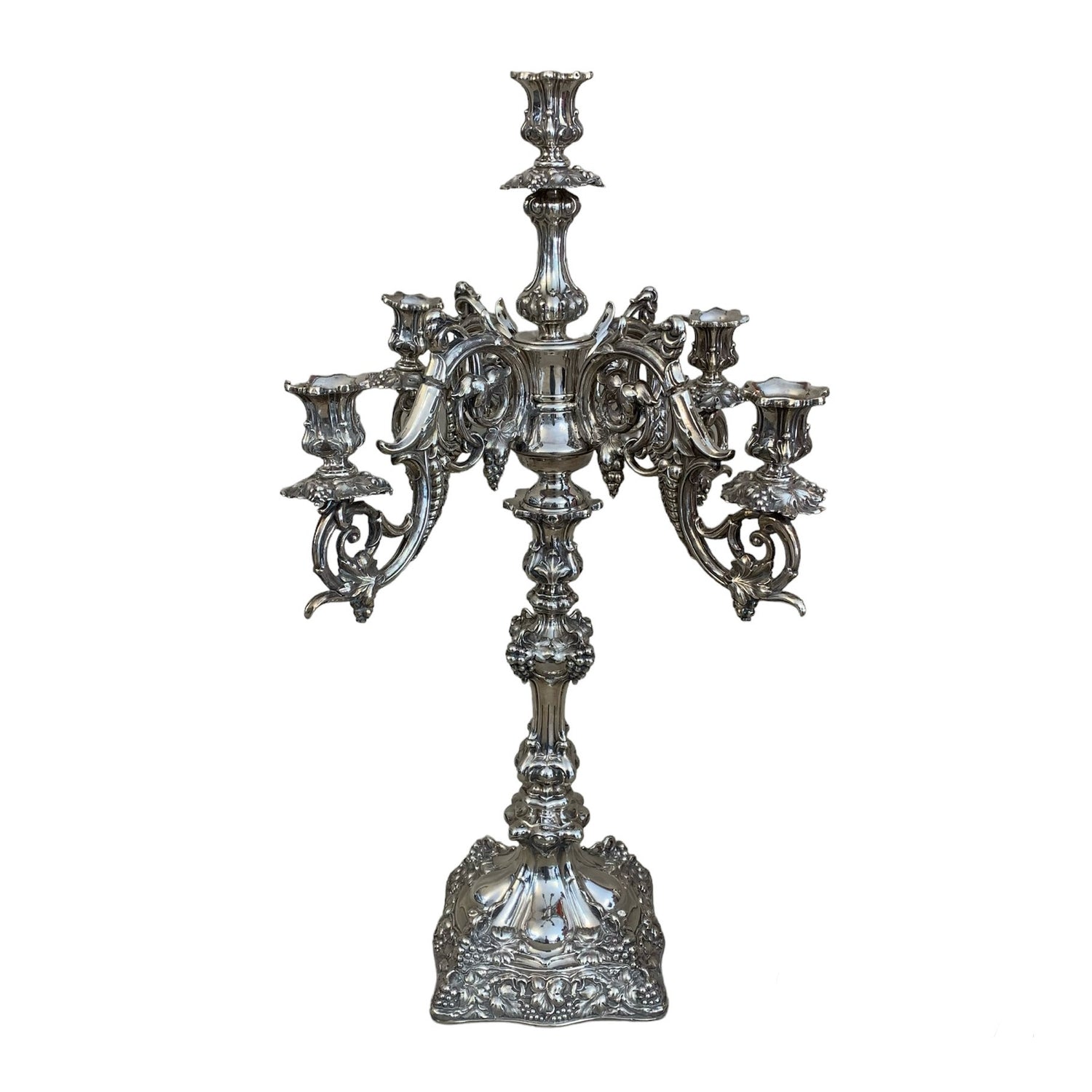 Candelabro ruso plata SXIX