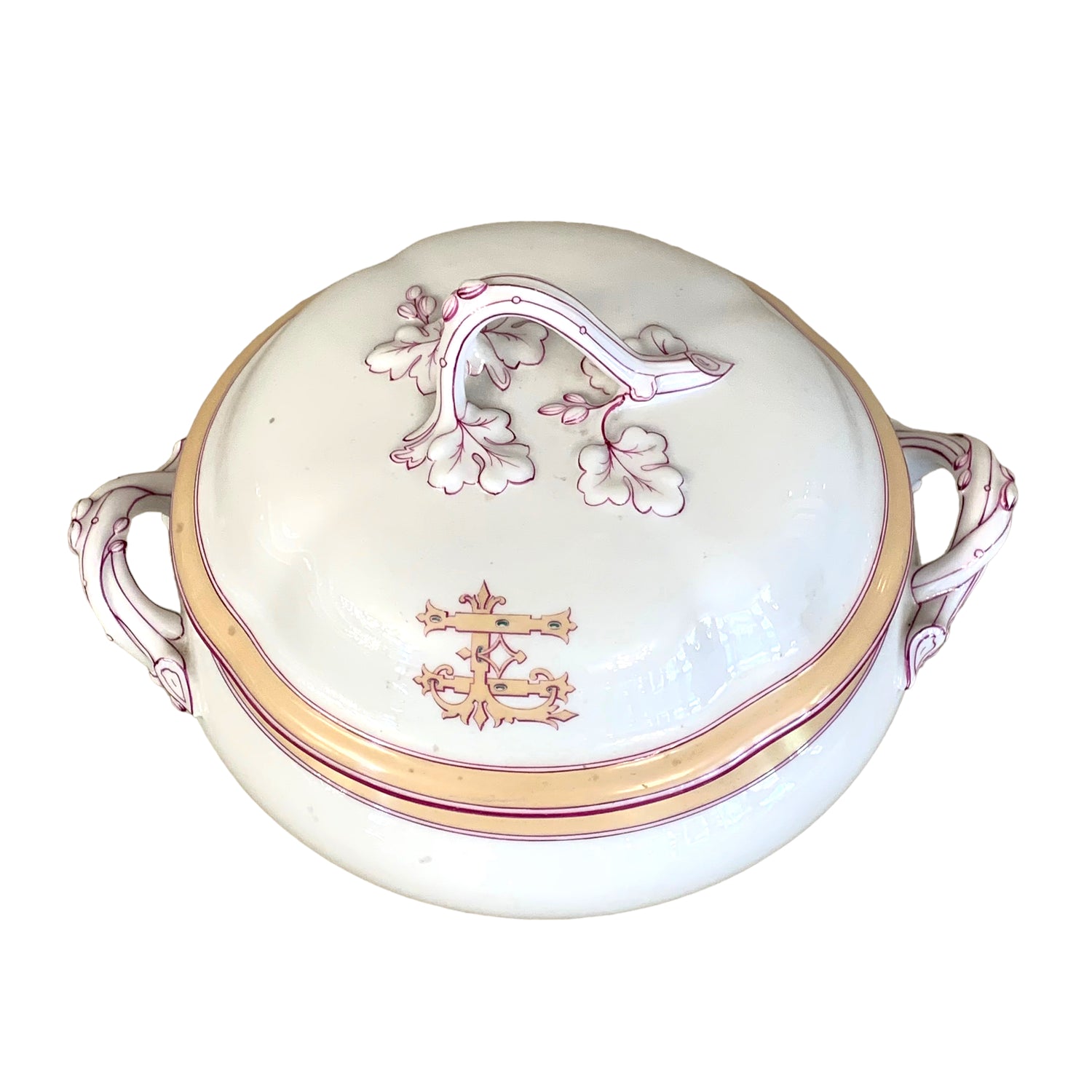 Sopera de porcelana francesa época Napoleón III SXIX