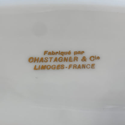 Vajilla de porcelana francesa Limoge "CHASTAGNER" SXX