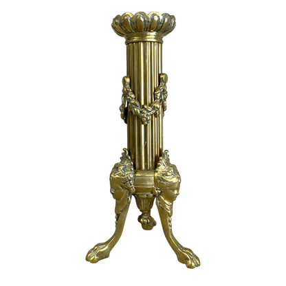 Par de candelabros de bronce. Época Napoleón III. SXIX