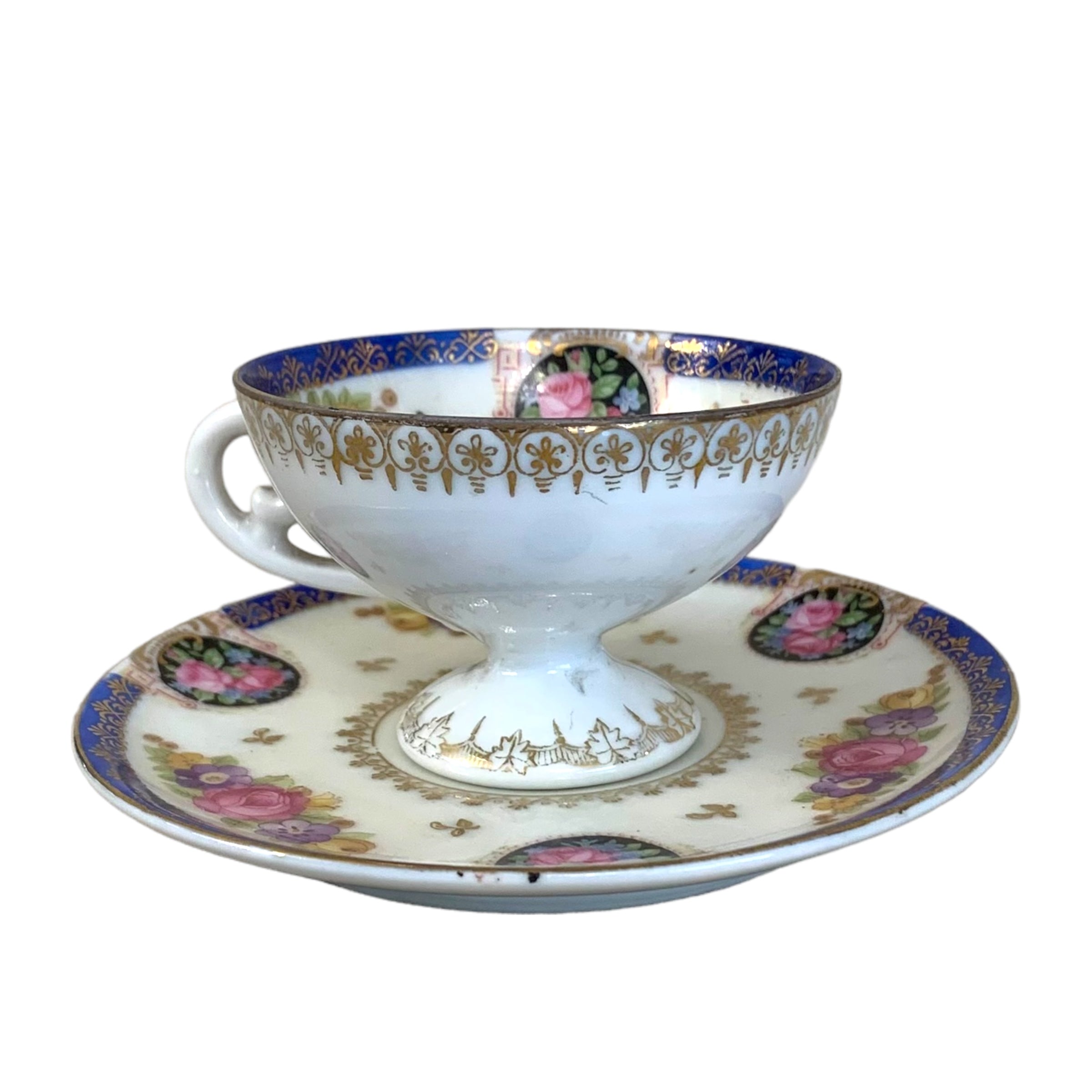 Taza de café porcelana Royal Vienna. SXIX