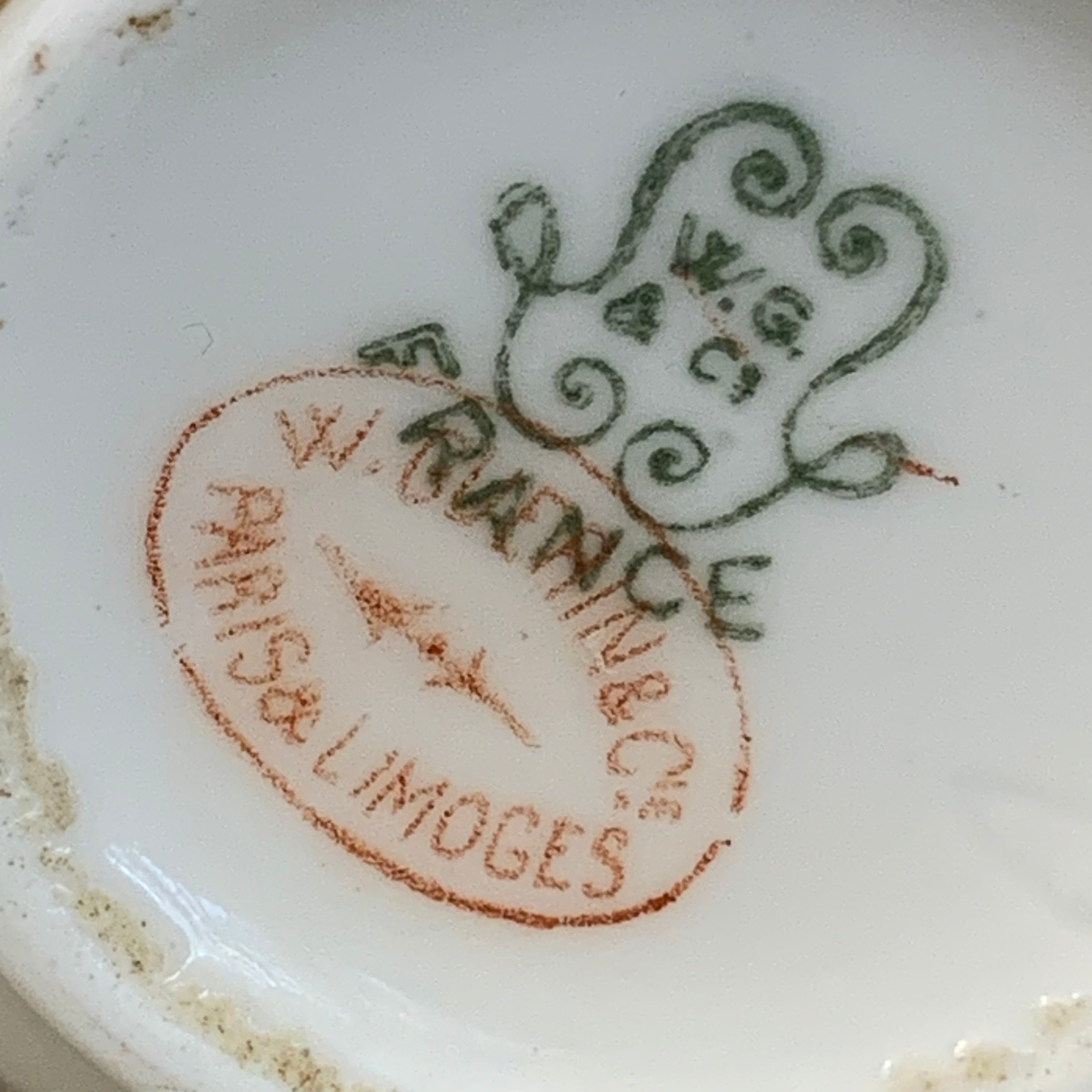 Taza francesa limoges de café. SXIX