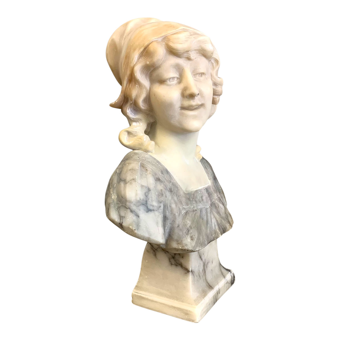 Busto de alabastro. Italia. SXIX