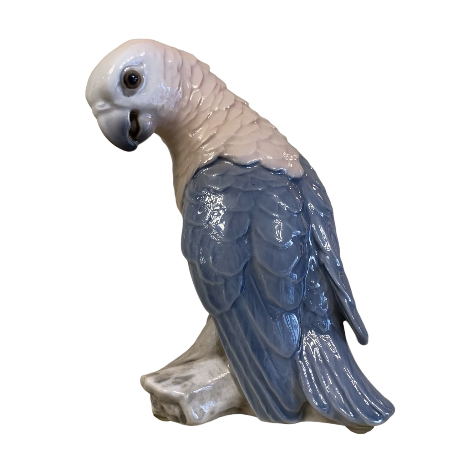 Figura cacatua danesa Royal Copenhagen. SXIX