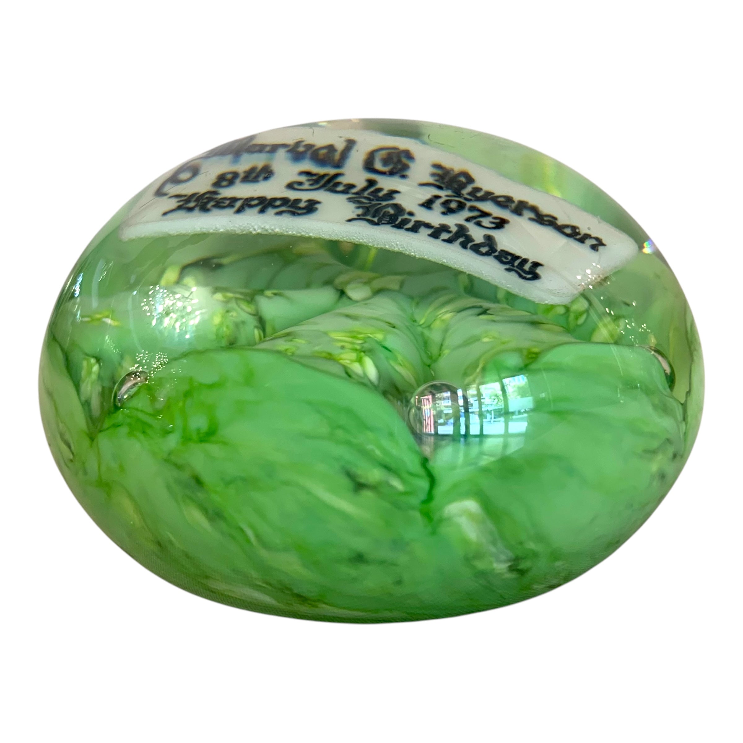 Pisapapeles Americano Carl Kraft verde. SXX