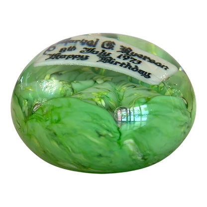Pisapapeles Americano Carl Kraft verde. SXX