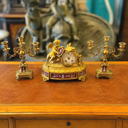 Graniture bronce ormolu época Napoleón III. Francia SXIX