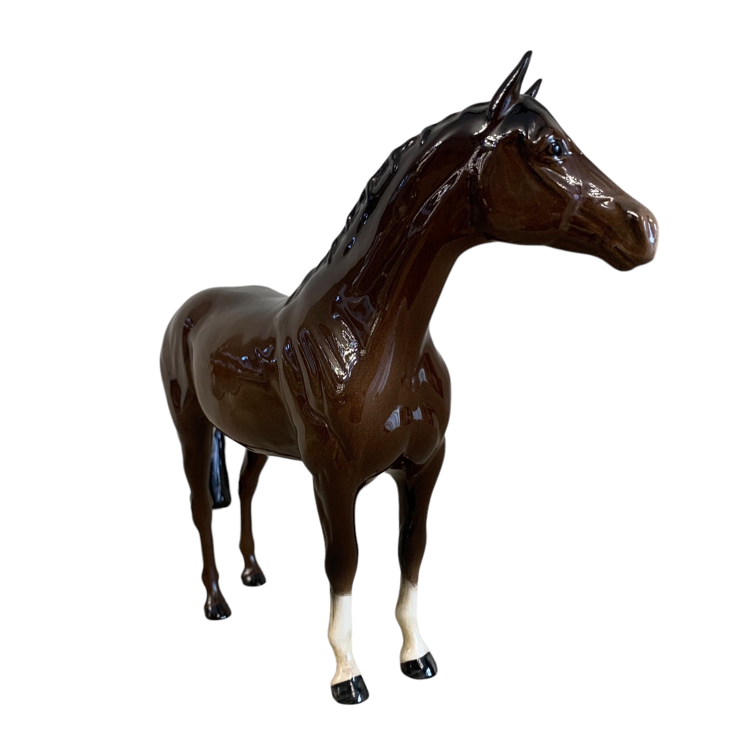 Caballo de porcelana inglesa Beswick. SXX