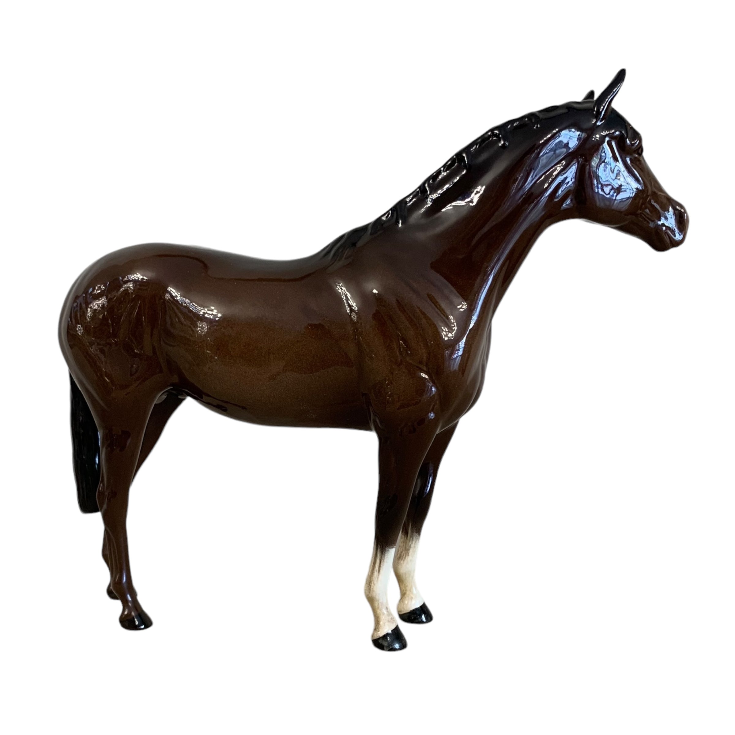 Caballo de porcelana inglesa Beswick. SXX