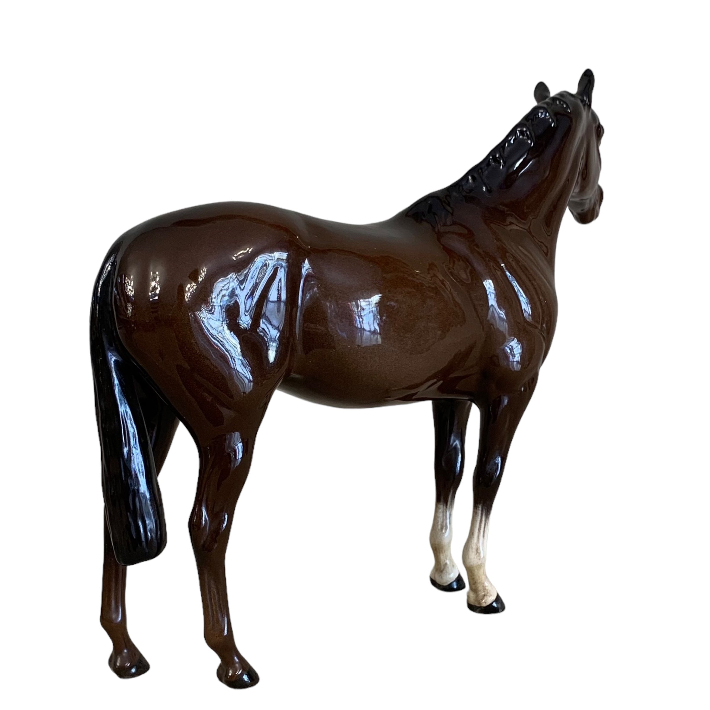 Caballo de porcelana inglesa Beswick. SXX