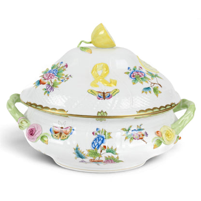 Espectacular sopera porcelana Herend "Reina Victoria". Hungría SXIX