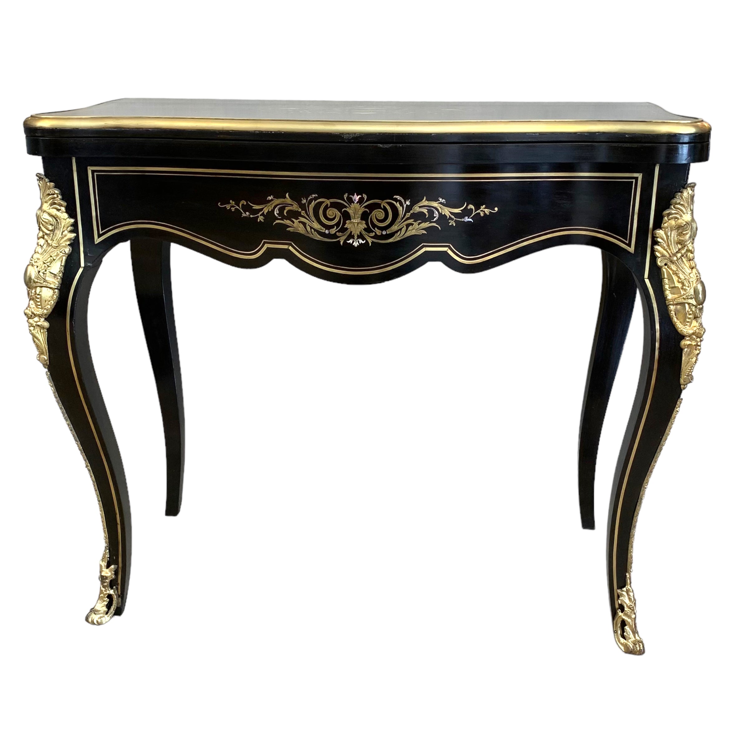 Mesa de juego Boulle SXIX