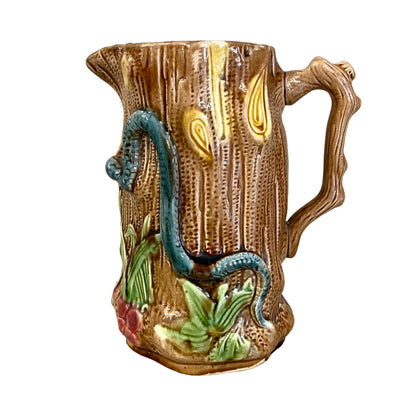 Jarra para vino de mayólica. SXIX