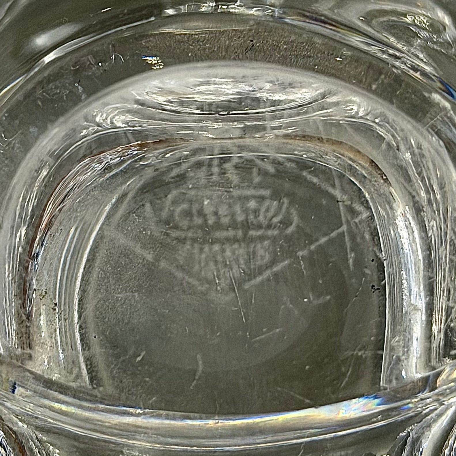 Elefante de cristal francés Vannes-le-Chatel. Francia SXX