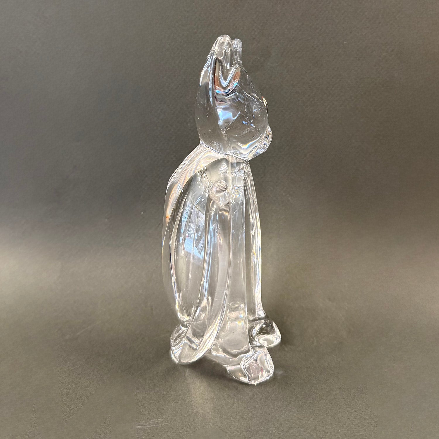 Gato de cristal francés Vannes-le-Chatel. Francia SXX