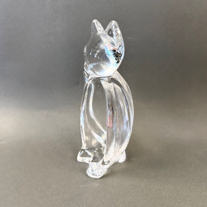 Gato de cristal francés Vannes-le-Chatel. Francia SXX