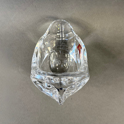 Búho de cristal francés Vannes-le-Chatel. Francia SXX