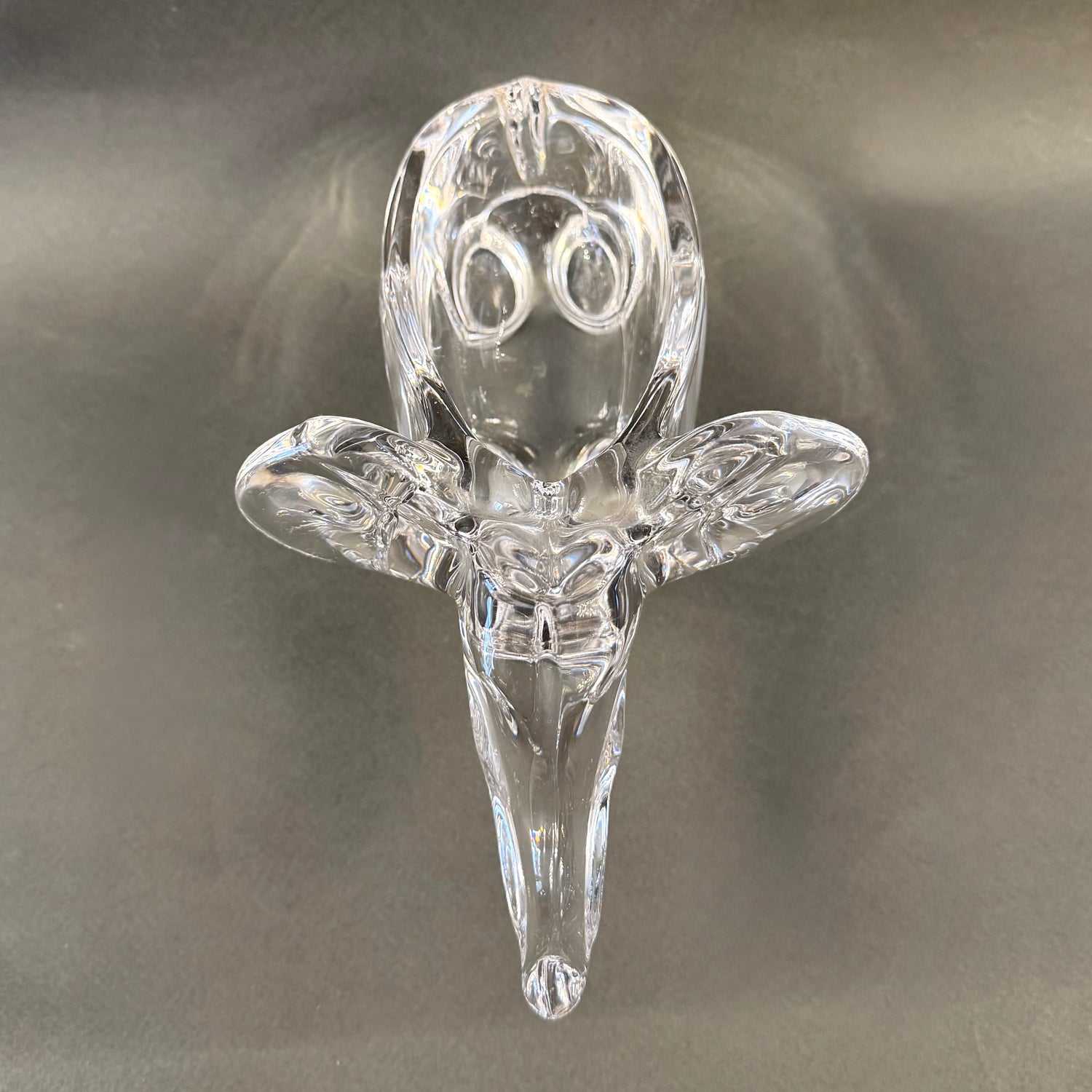 Elefante de cristal francés Vannes-le-Chatel. Francia SXX